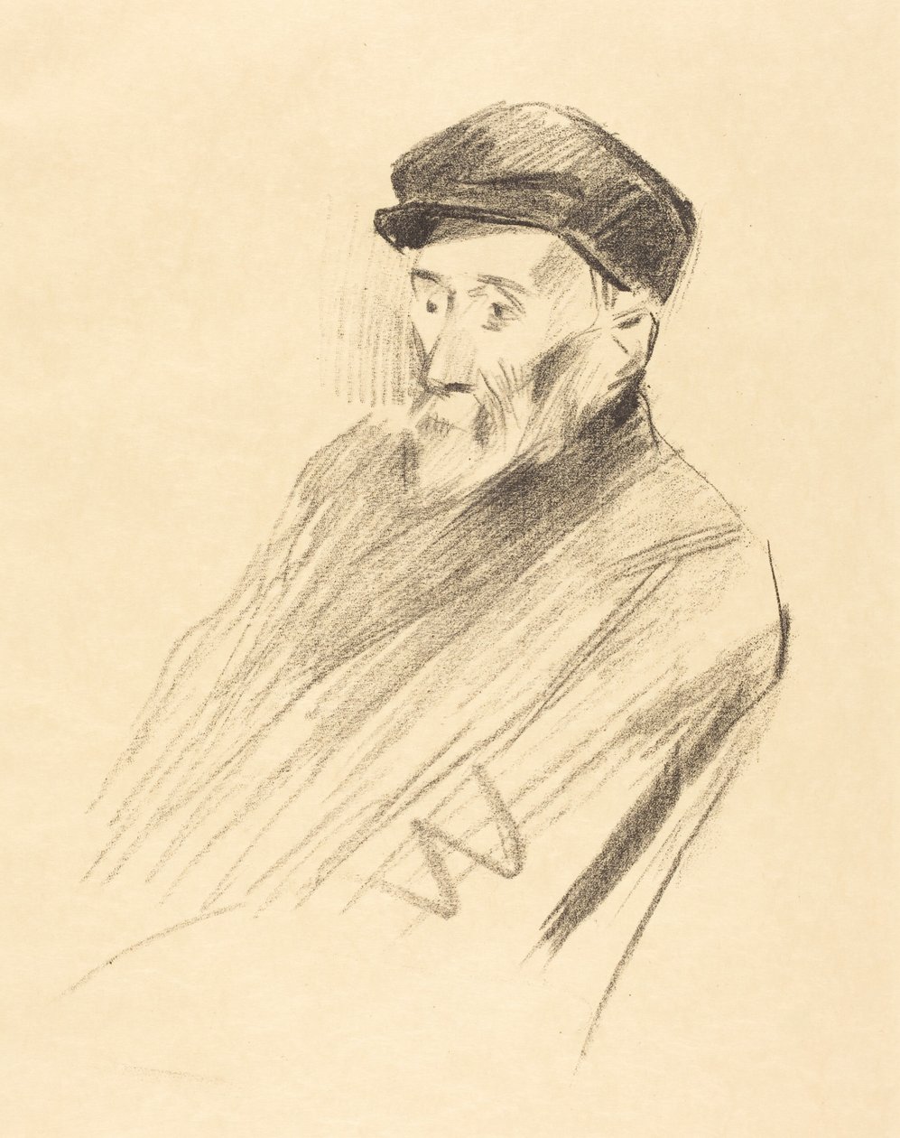 Porträtt av Renoir (3:e planschen) av Jean-Louis Forain