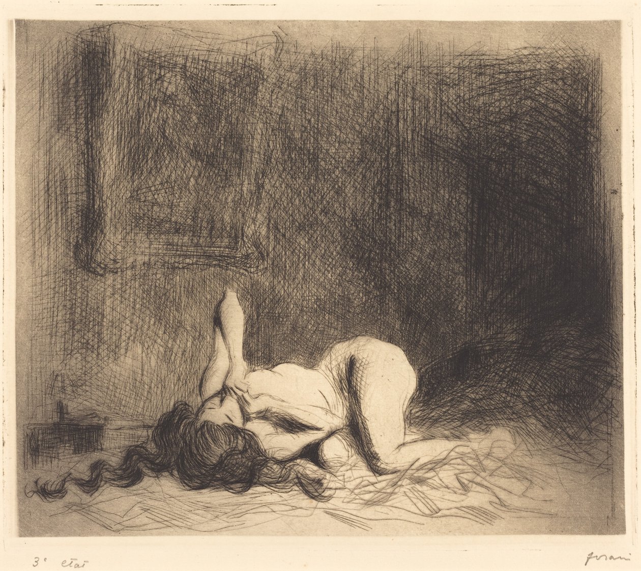På sängen av Jean-Louis Forain