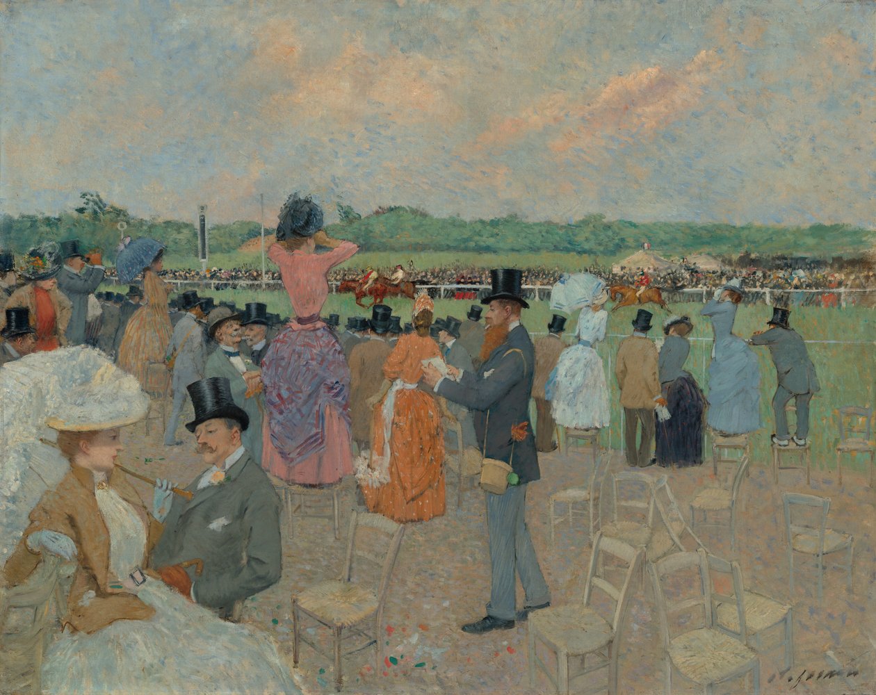 Tävlingarna på Longchamp av Jean-Louis Forain