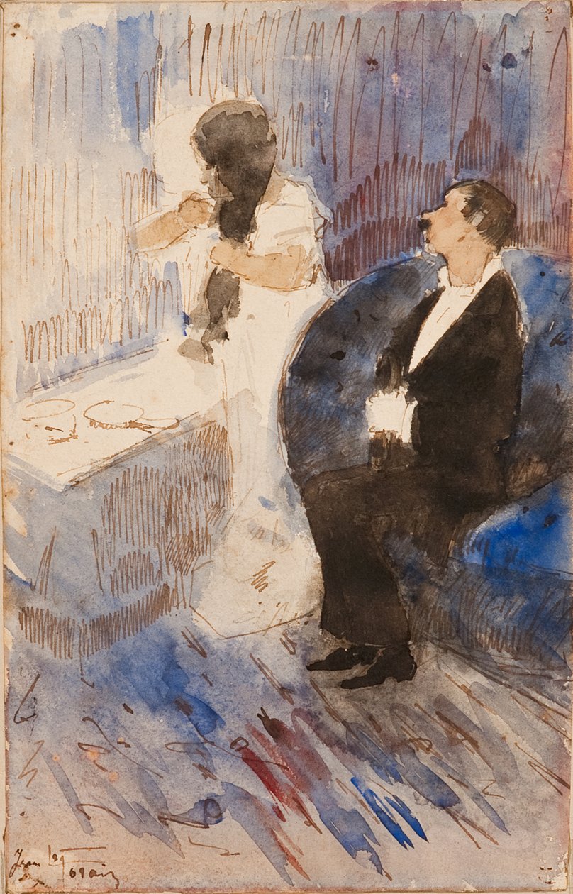 Utan titel (I omklädningsrummet) av Jean-Louis Forain