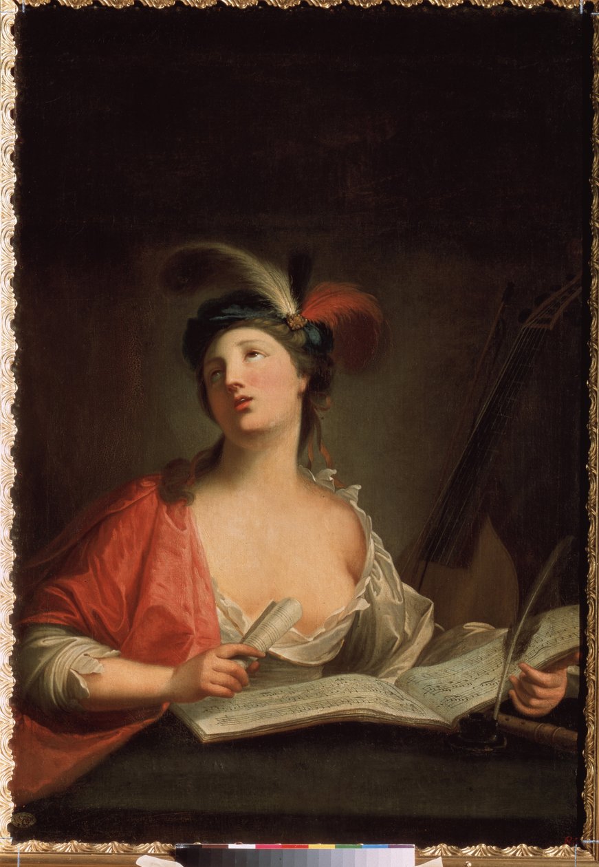 Allegory of Music (Allegory of Music). Målning av Jean Marc Nattier (Jean-Marc Nattier av Jean Marc Nattier