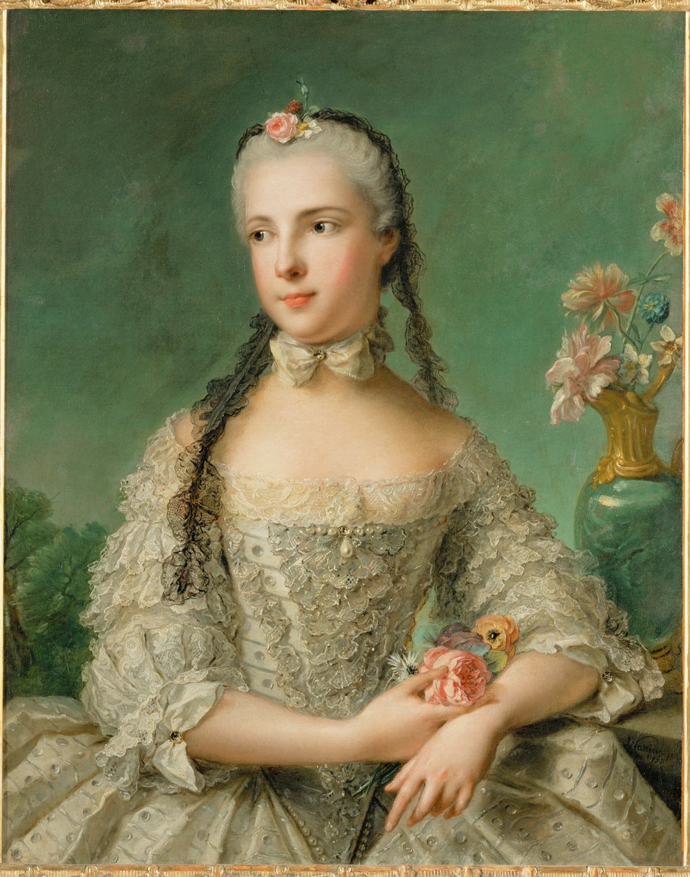 Isabella av Parma, kejsar Josef II:s hustru (målning på duk) av Jean-Marc Nattier