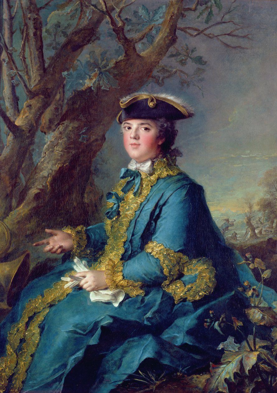 Louise-Elisabeth de France (1729-59) Infanta av Spanien, dåvarande hertiginna av Parma av Jean Marc Nattier