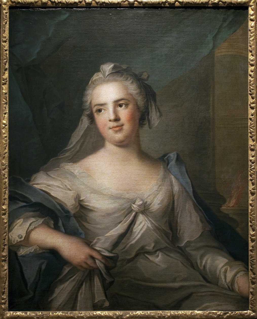 Madame Infante in vestale - Målning av Jean Marc (Jean-Marc) Nattier (1685-1766), olja på duk, fransk konst 1700-talet - Musee des Beaux Arts de Pau av Jean Marc Nattier