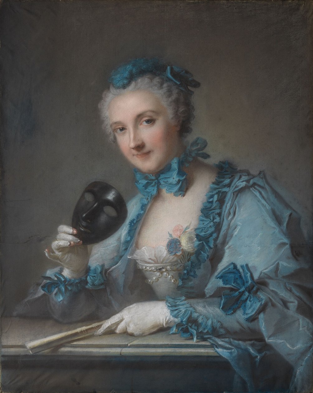 Porträtt av Louise-Geneviève Royer av Jean-Marc Nattier