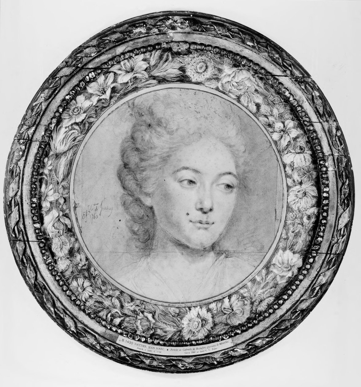 Porträtt av Gabrielle de Rochefort, grevinna de Montillet av Jean-Marc Nattier