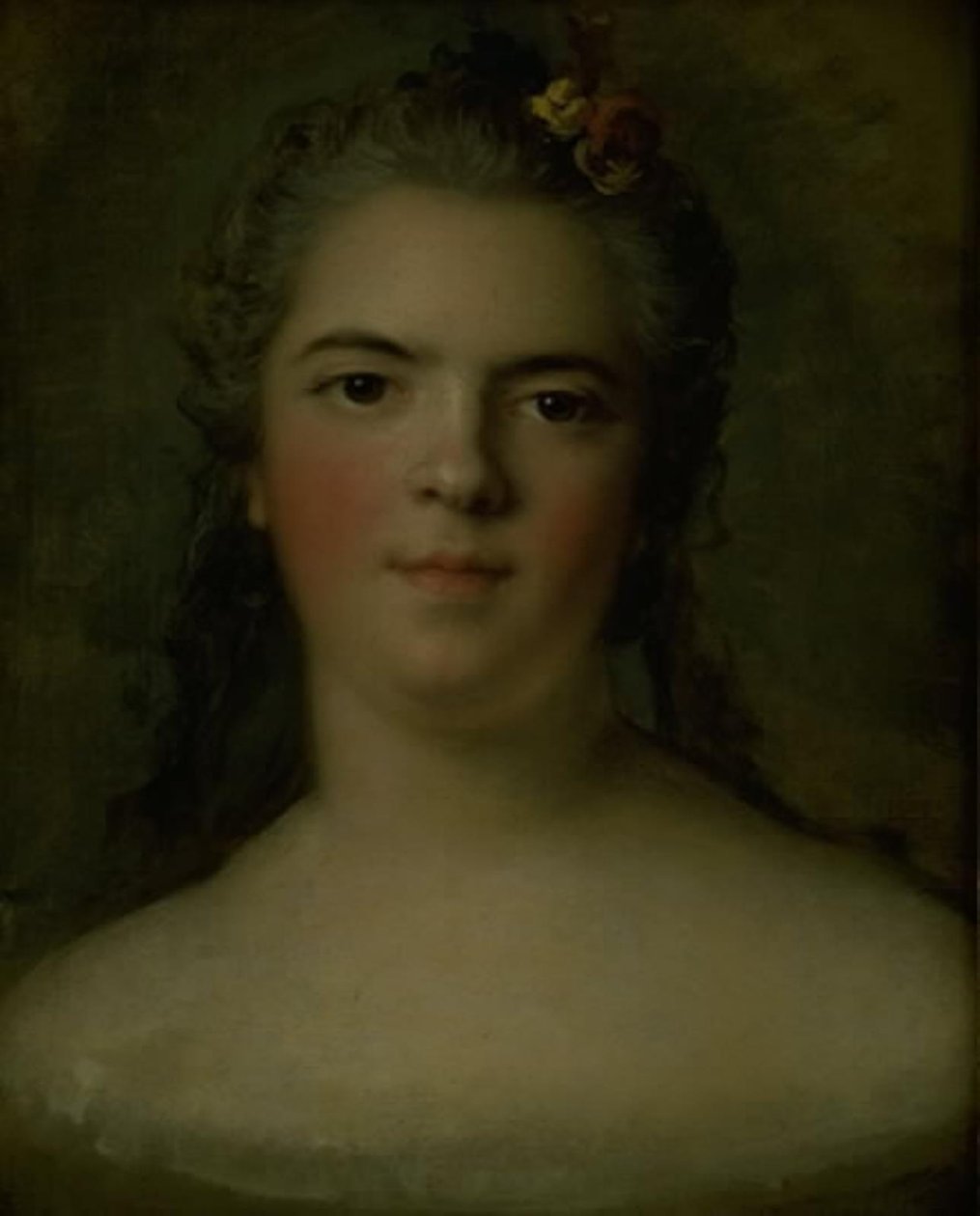 Porträtt av Louise-Élisabeth av Frankrike, Ludvig XV:s dotter "Mme Infante" av Jean-Marc Nattier