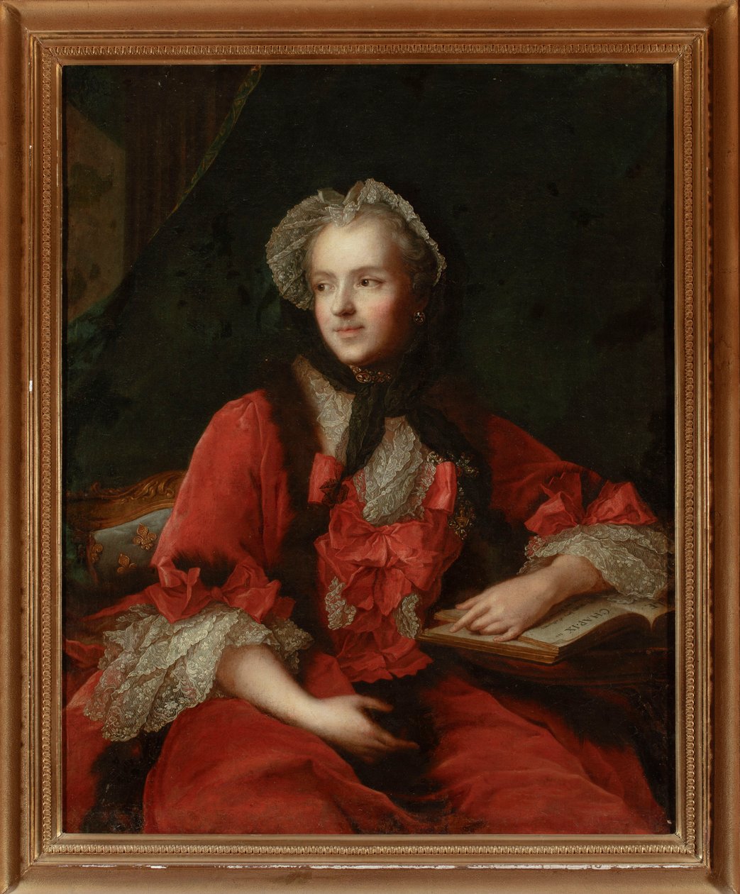 Porträtt av Maria Leszczyńska av Jean-Marc Nattier