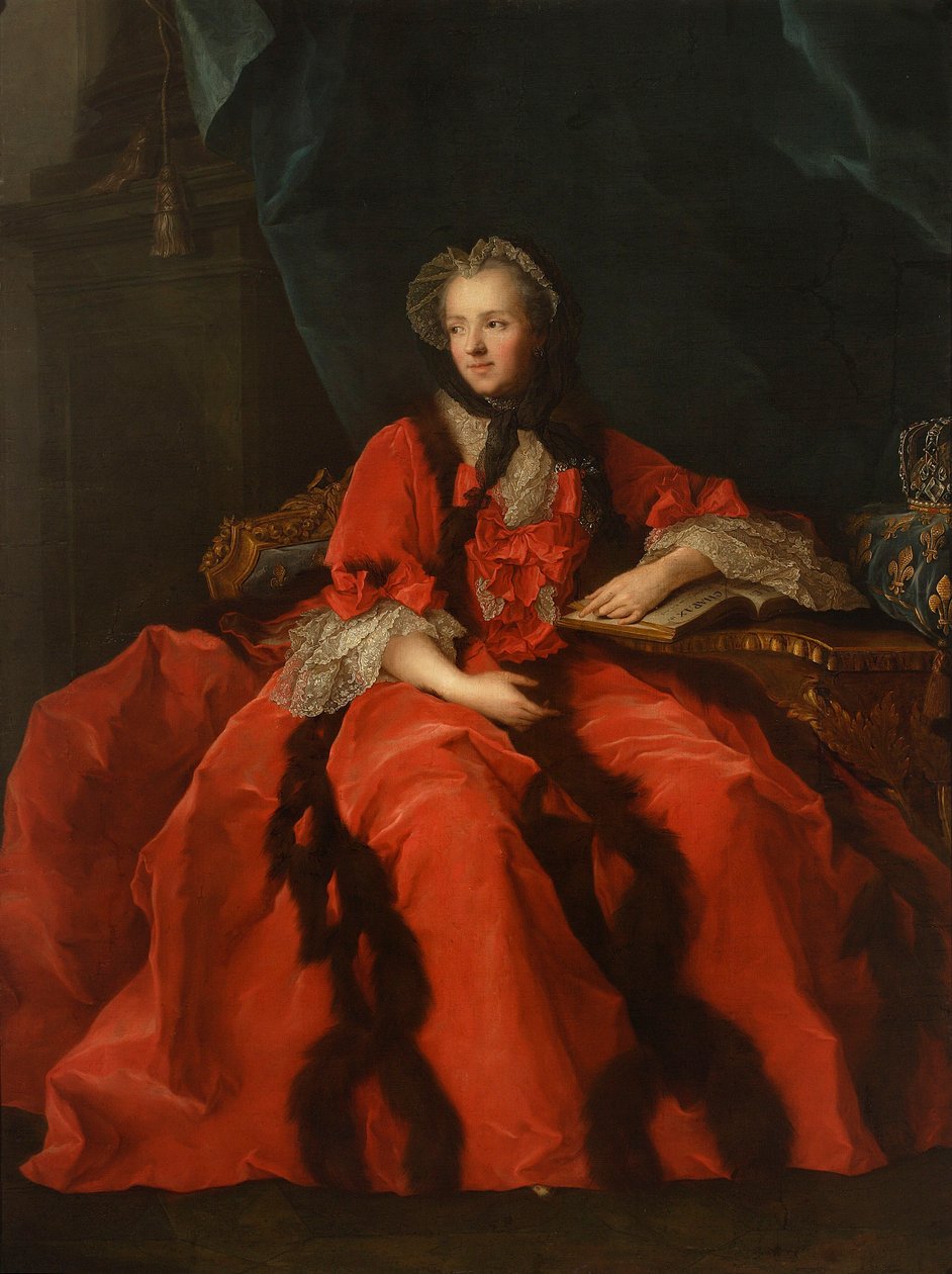 Porträtt av drottning Maria Leszczyńska av Jean-Marc Nattier