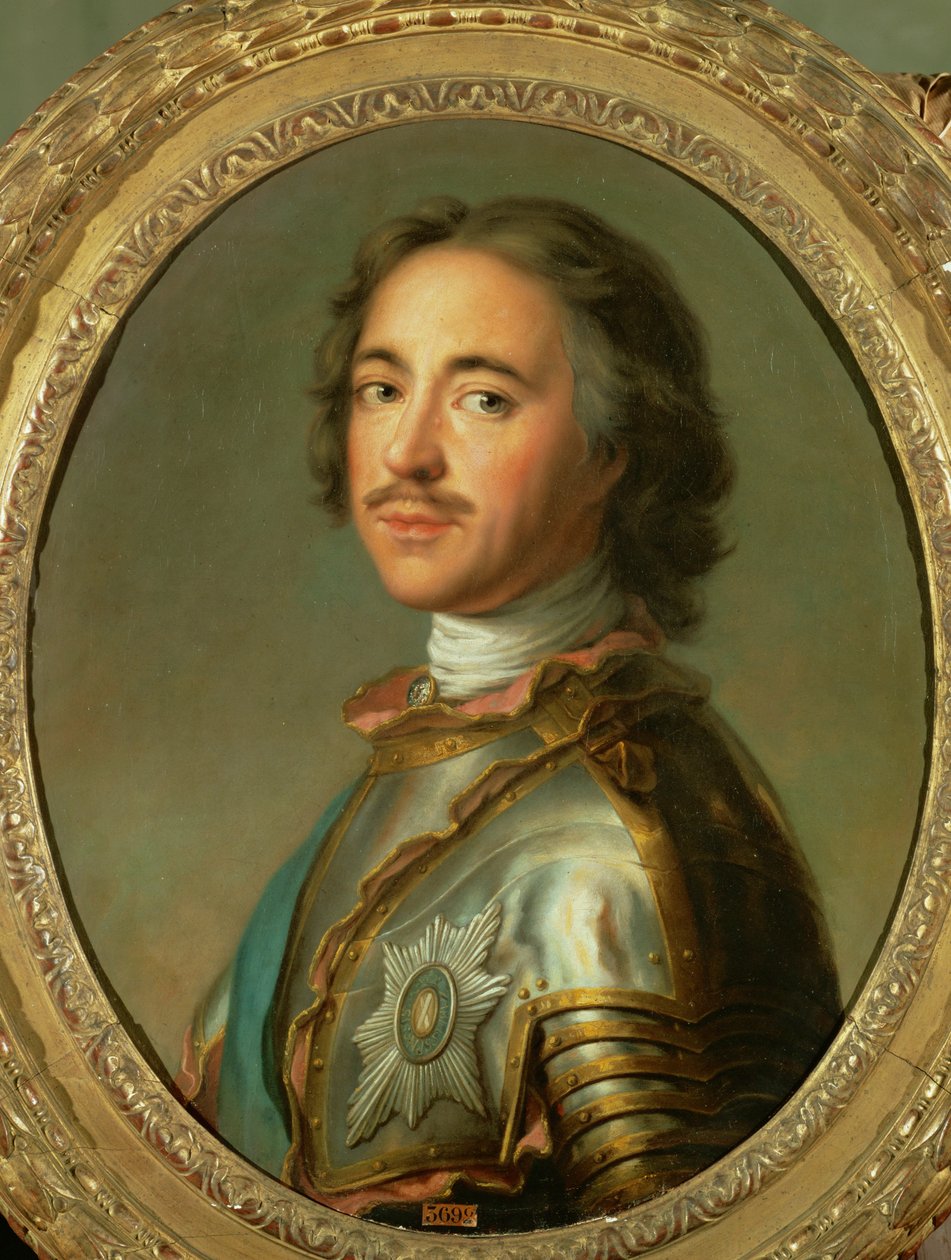 Tsar Peter den store (målning på duk) av Jean-Marc Nattier