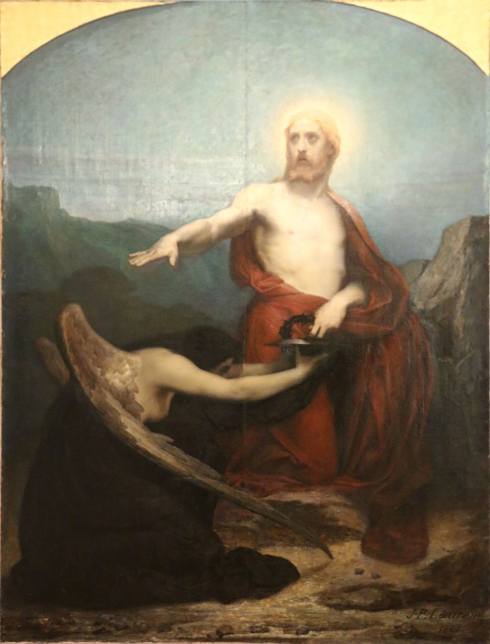 Moriar ou le Christ au jardin des oliviers av Jean Paul Laurens