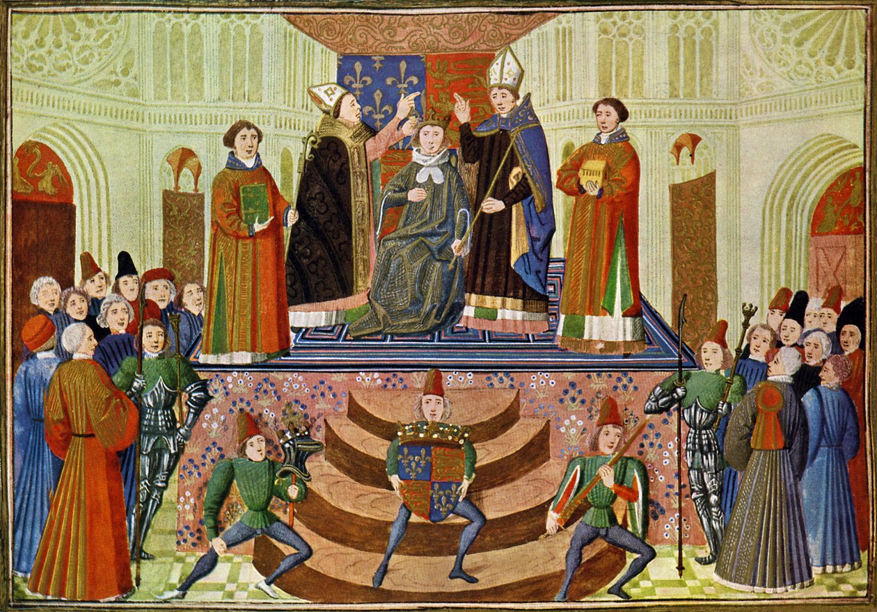 Henrik IV av Englands kröning av Jean (after) Froissart