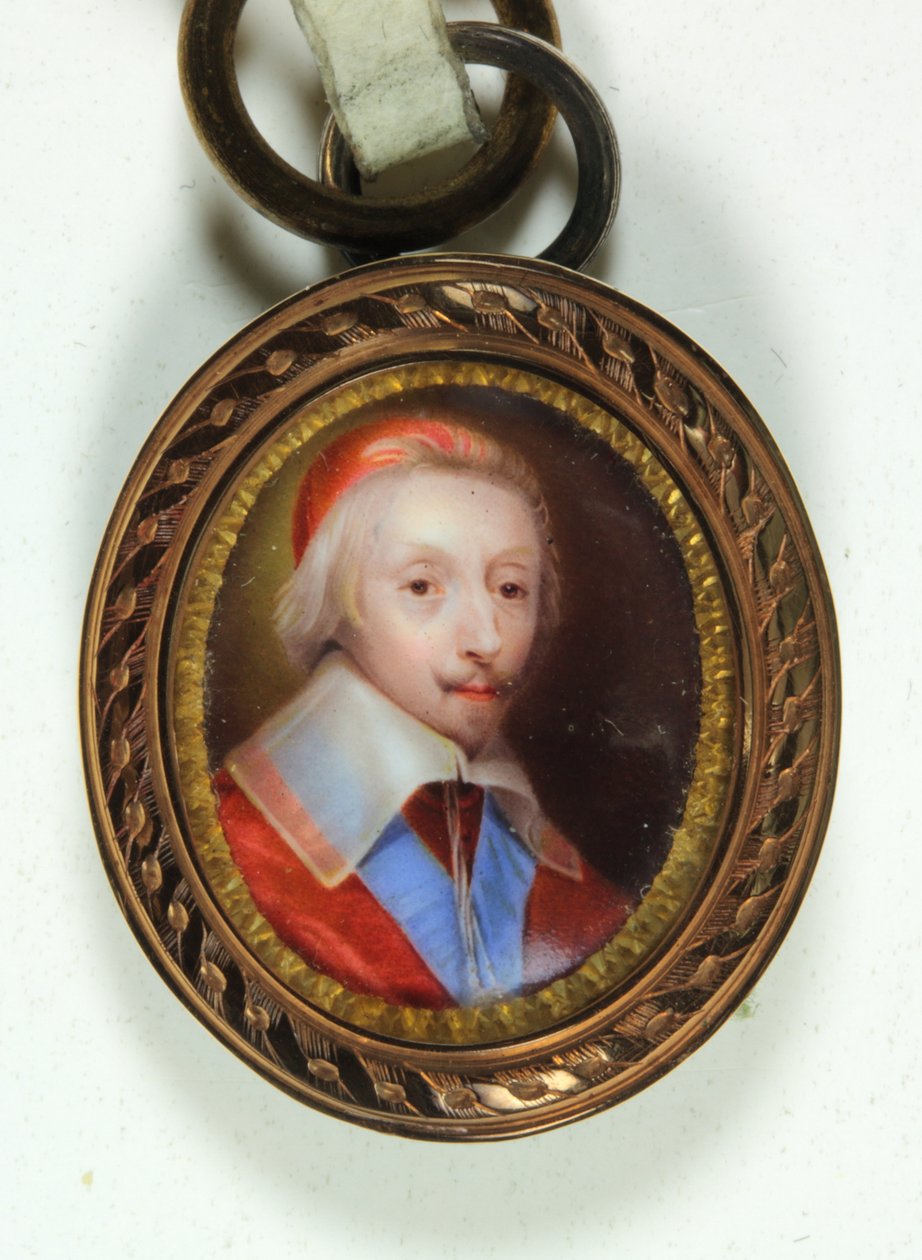 Armand-Jean Du Plessis, Cardinal, Duc De Richelieu (emalj) av Jean (school of) Petitot