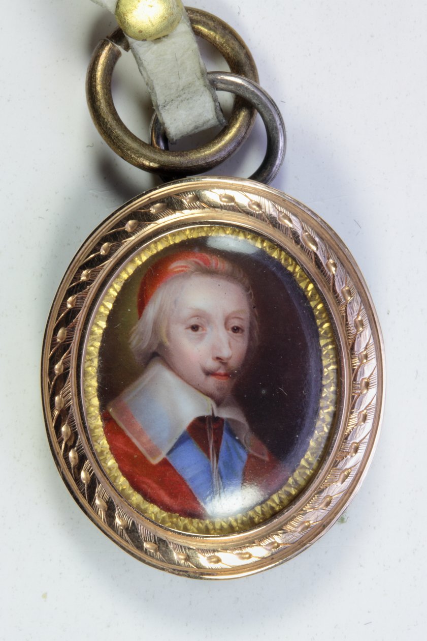 Armand-Jean Du Plessis, Cardinal, Duc De Richelieu (emalj) av Jean (school of) Petitot