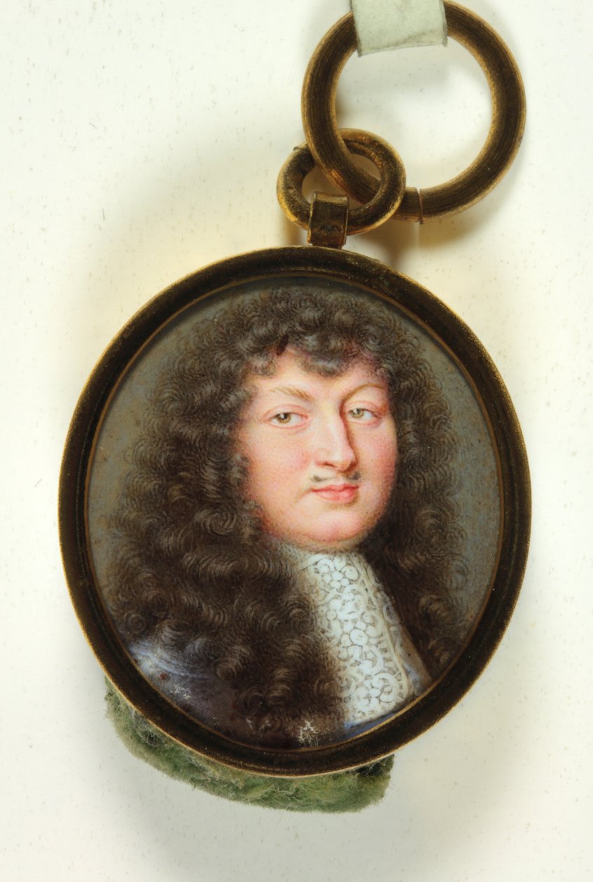 Ludvig XIV (emalj) av Jean Adam Mathieu