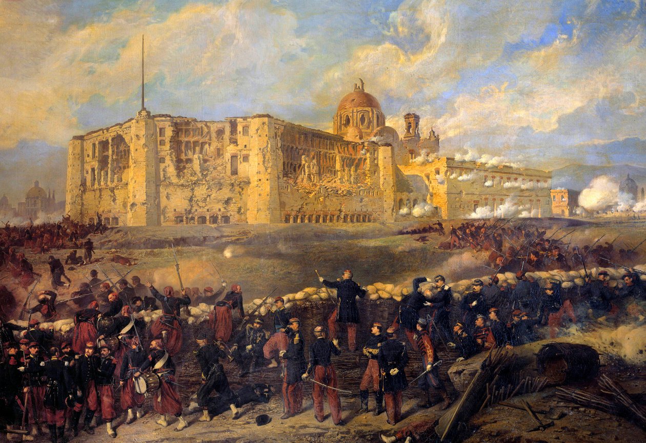 Expedition från Mexiko (1861-1867): "" General Francois Achille Bazaine (Francois-Achille) av Jean Adolphe Beauce