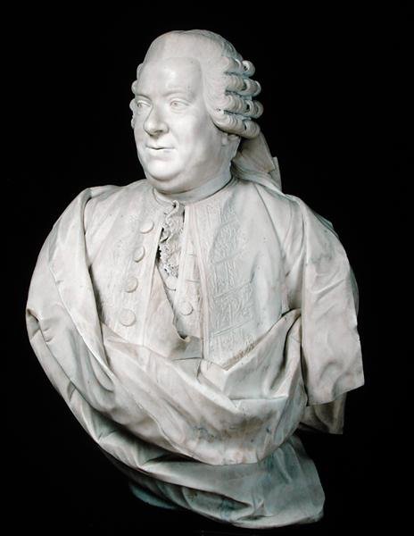 Byst av Nicolas Beaujon (1718-86) (marmor) av Jean Antoine (attr. to) Houdon