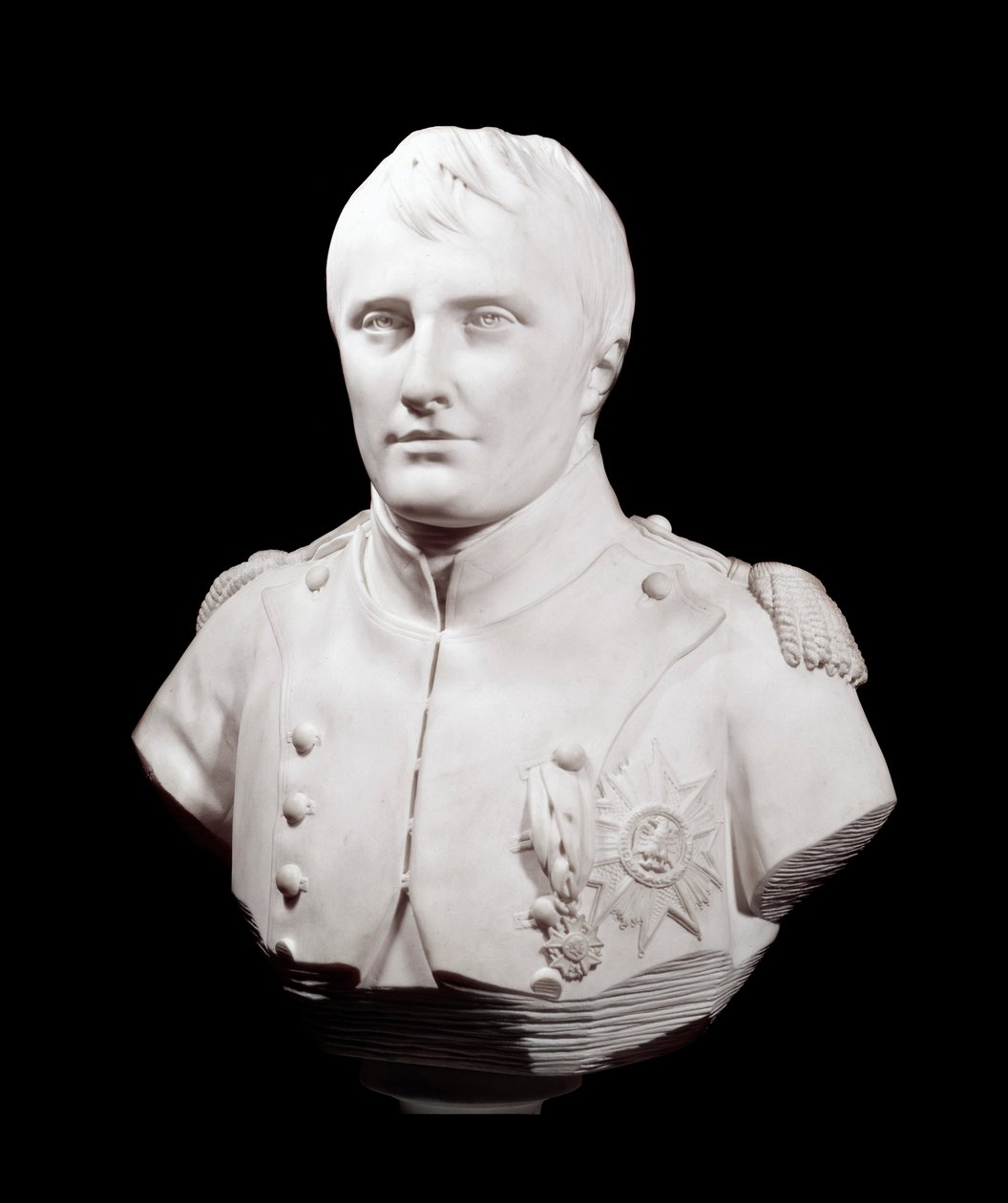 Byst av kejsar Napoleon I (1769-1821) Skulptur av Jean Antoine Houdon (1741-1828) 1808 Versailles, Musee du chateau av Jean Antoine Houdon
