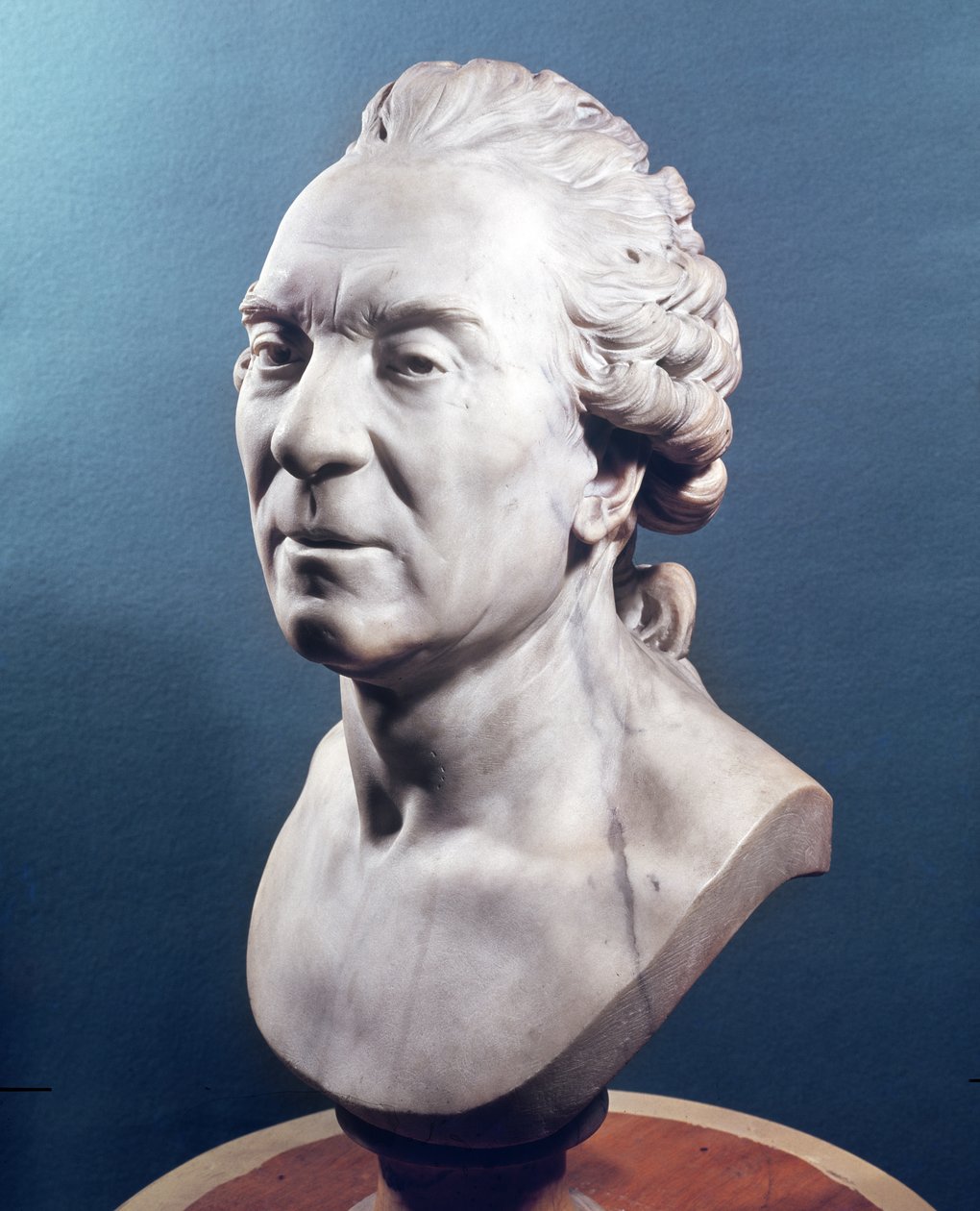 Byst av Georges Louis Leclerc (1707-88) Comte de Buffon, ca 1783 (marmor) av Jean Antoine Houdon