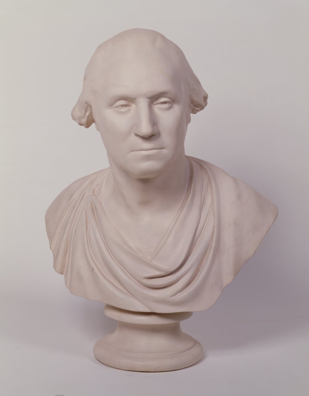 George Washington (målad gips) av Jean Antoine Houdon