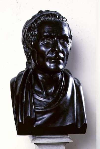 Jean Jacques Rousseau (1712-78) 1778 (brons) av Jean Antoine Houdon
