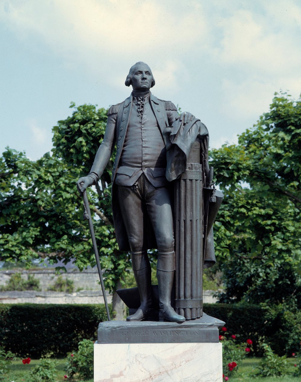 Porträtt av George Washington (1732-1799) Skulptur av Jean Antoine Houdon (1741-1828) Blearancourt från 1700-talet, fransk-amerikansk museum av Jean Antoine Houdon
