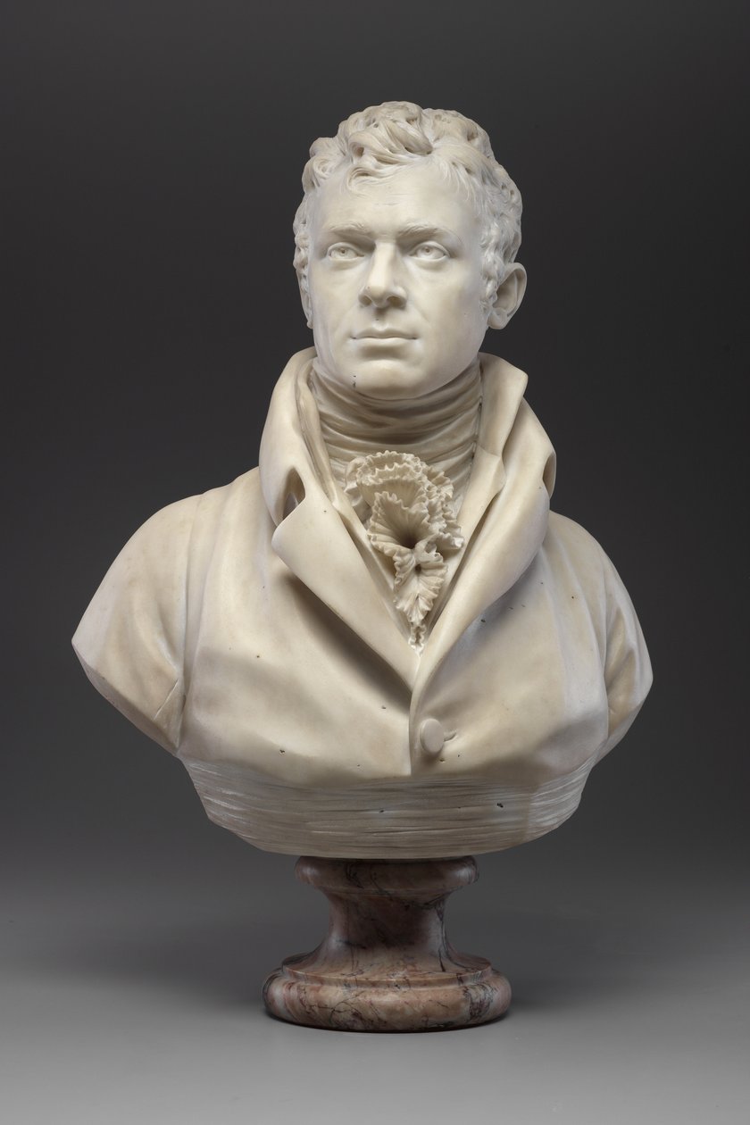 Robert Fulton, ca 1804 (marmor) (se även 140329 & 345579) av Jean Antoine Houdon