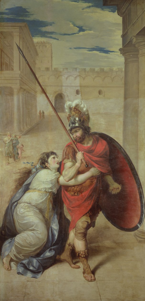 Hectors farväl till Andromache av Jean Antoine Julien de Parme
