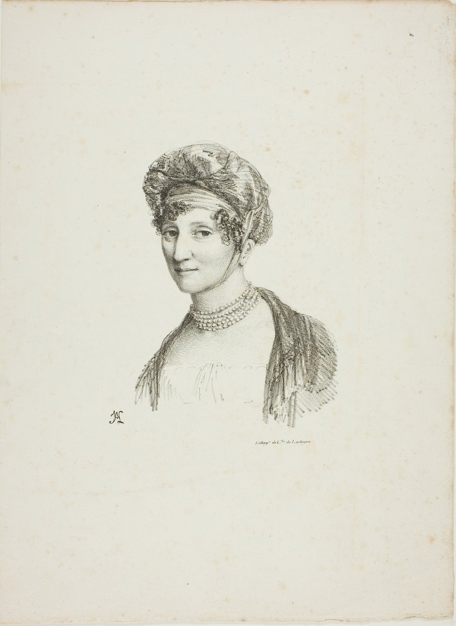Porträtt av en kvinna i en turban av Jean Antoine Laurent