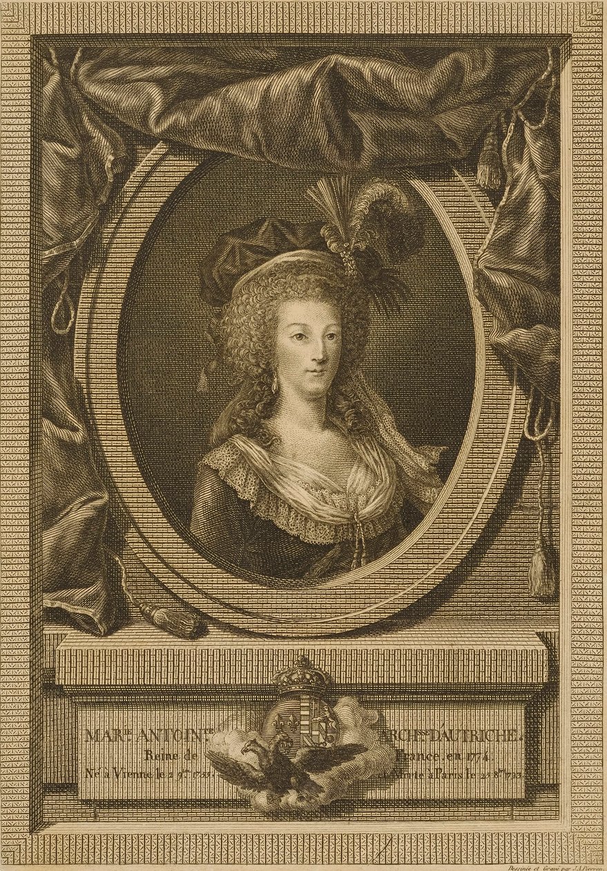 Marie Antoinette, hertiginna av Österrike av Jean Antoine Pierron