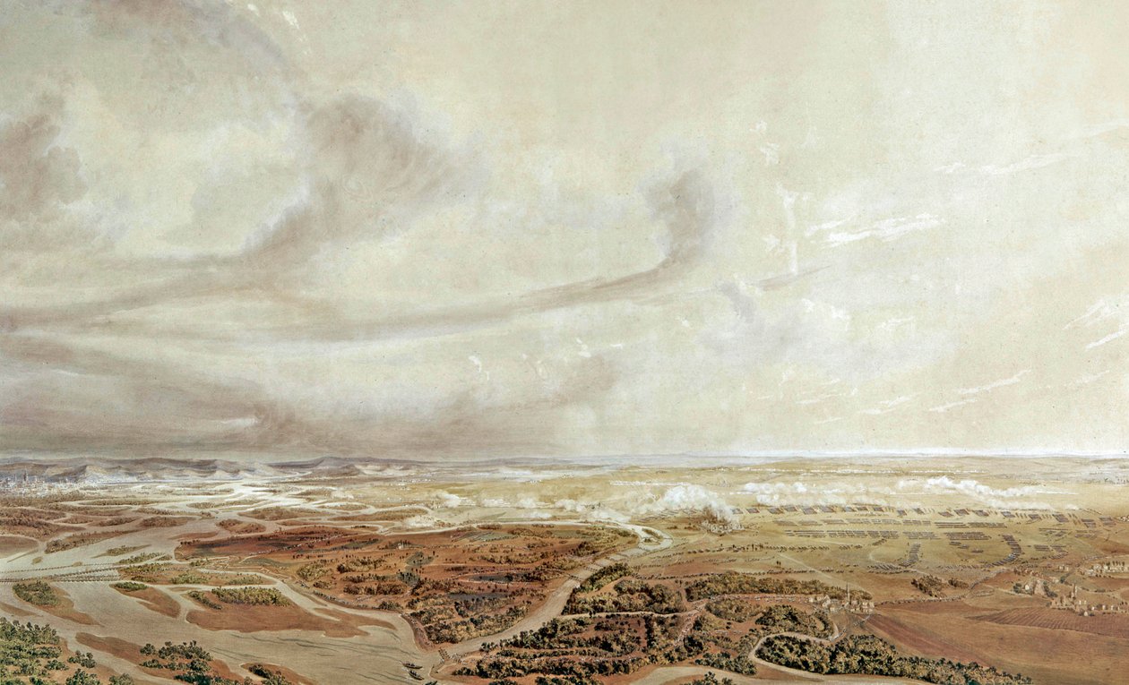 Slaget vid Wagram (5-6 juli 1809): Fransk seger mot österrikare av Jean Antoine Simeon Fort