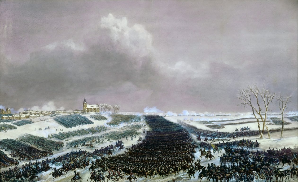 Slaget vid Preussisch-Eylau den 8 februari 1807 av Jean Antoine Simeon Fort