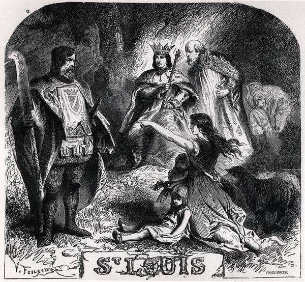 St. Louis gör rättvisa under en ek i Vincennes, från 