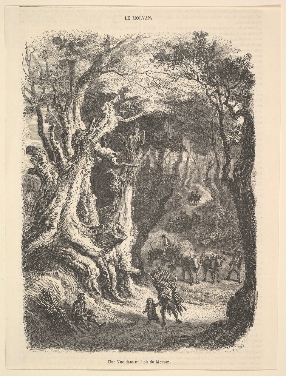 En utsikt i Morvanskogen, 1837-66. av Jean Antoine Watteau