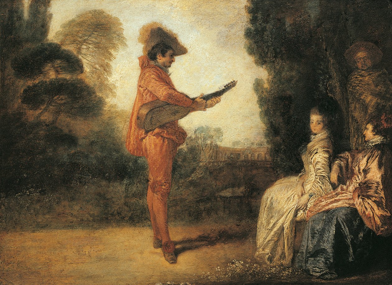 Castor (trollkarl), cirka 1713-1714, av Jean-Antoine Watteau (1684-1721), olja på duk av Jean Antoine Watteau