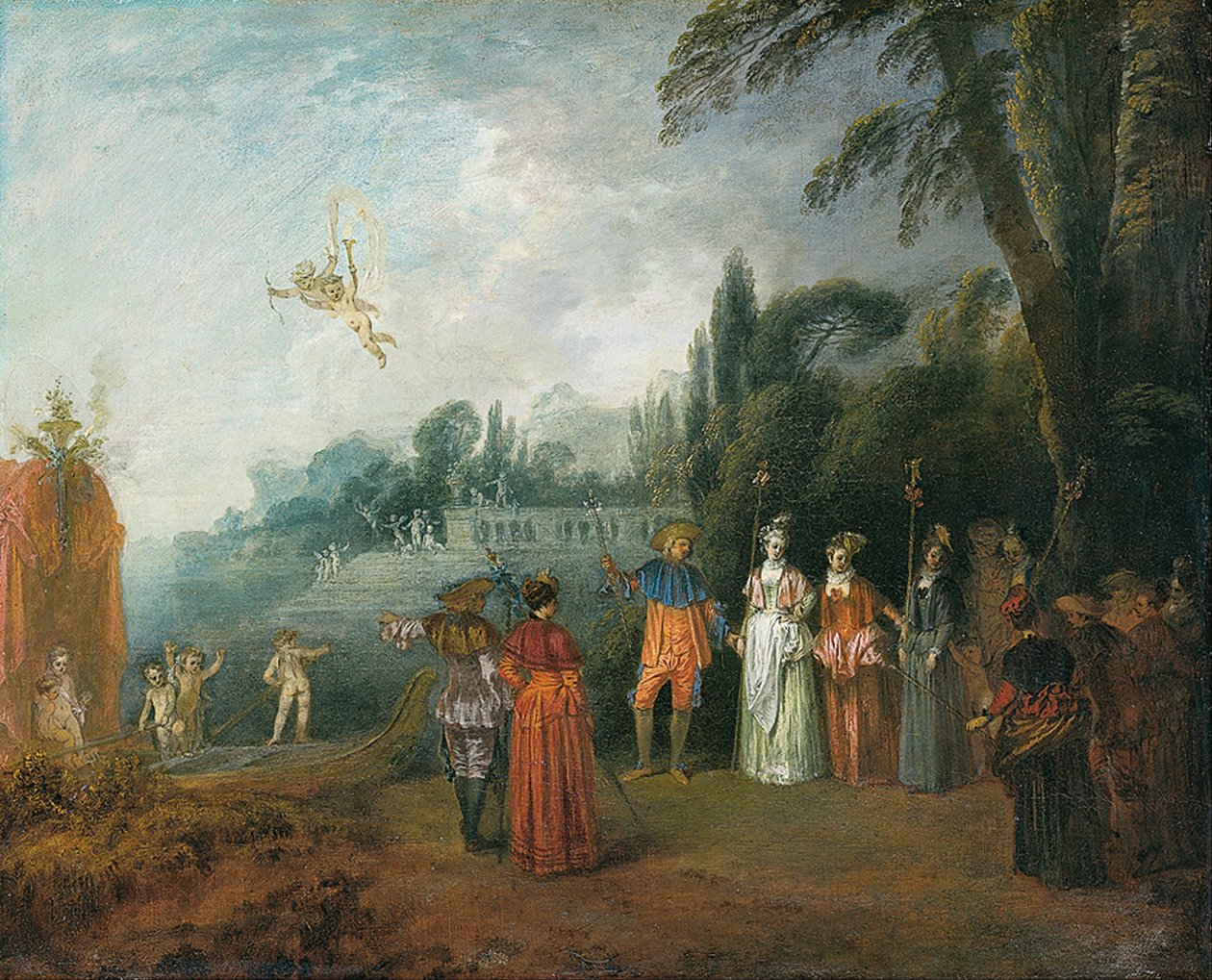 Ombordstigning till Cythera av Jean Antoine Watteau