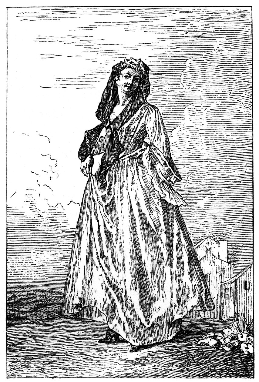 Fransk kostym, 1885. av Jean Antoine Watteau