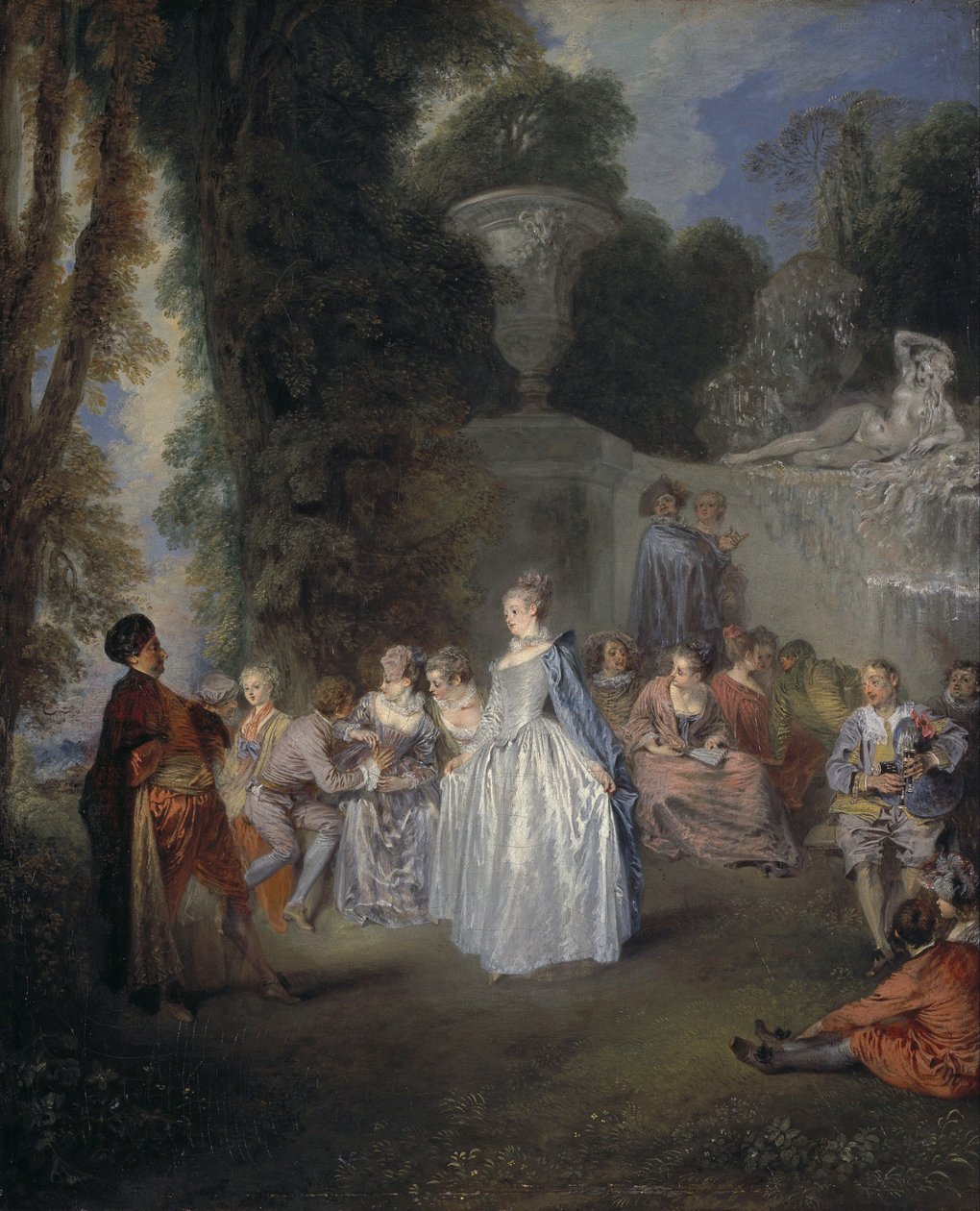 Venetianska festivaler av Jean Antoine Watteau