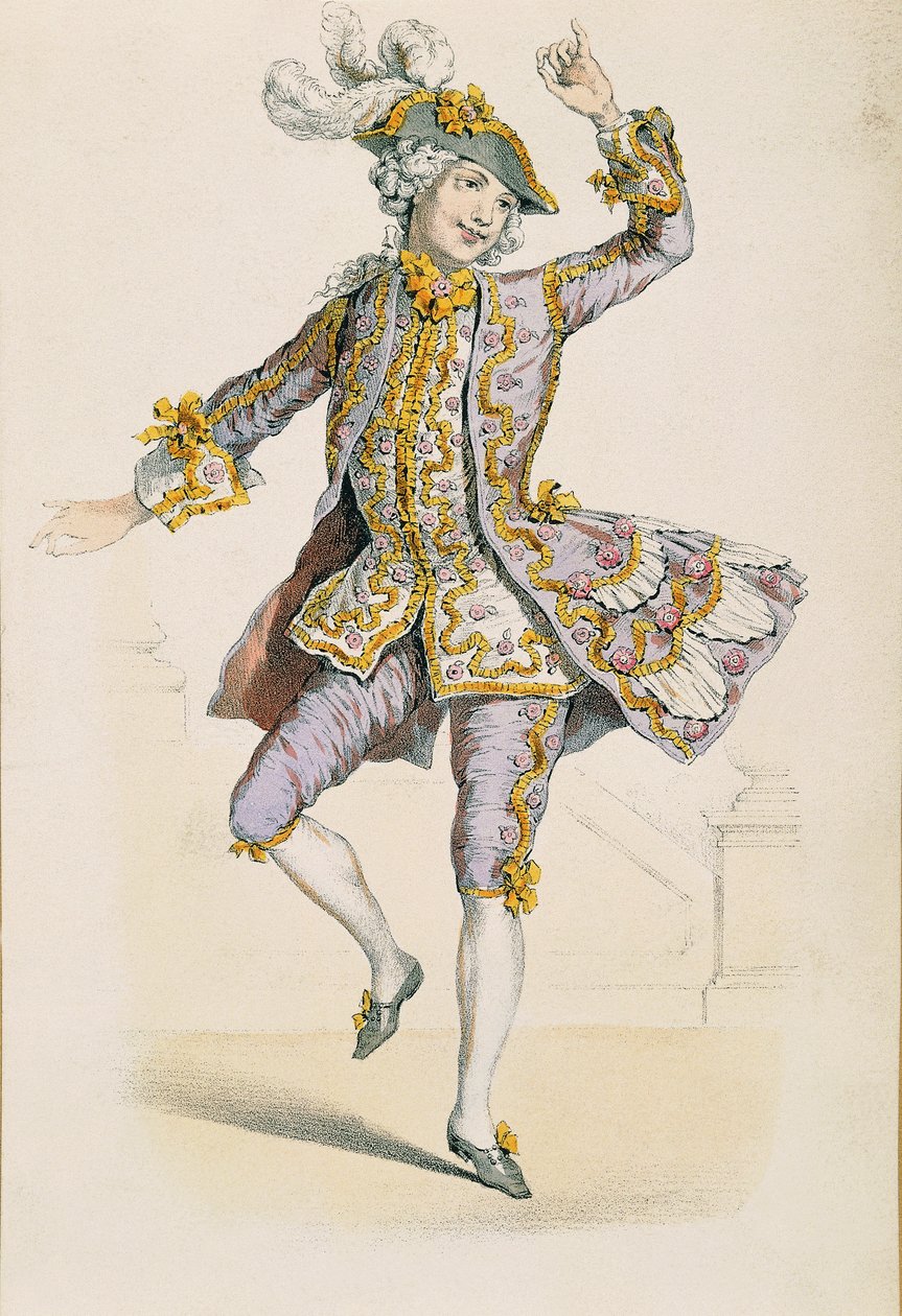 Gallant Farmer, från teckning av Jean Antoine Watteau av Jean Antoine Watteau