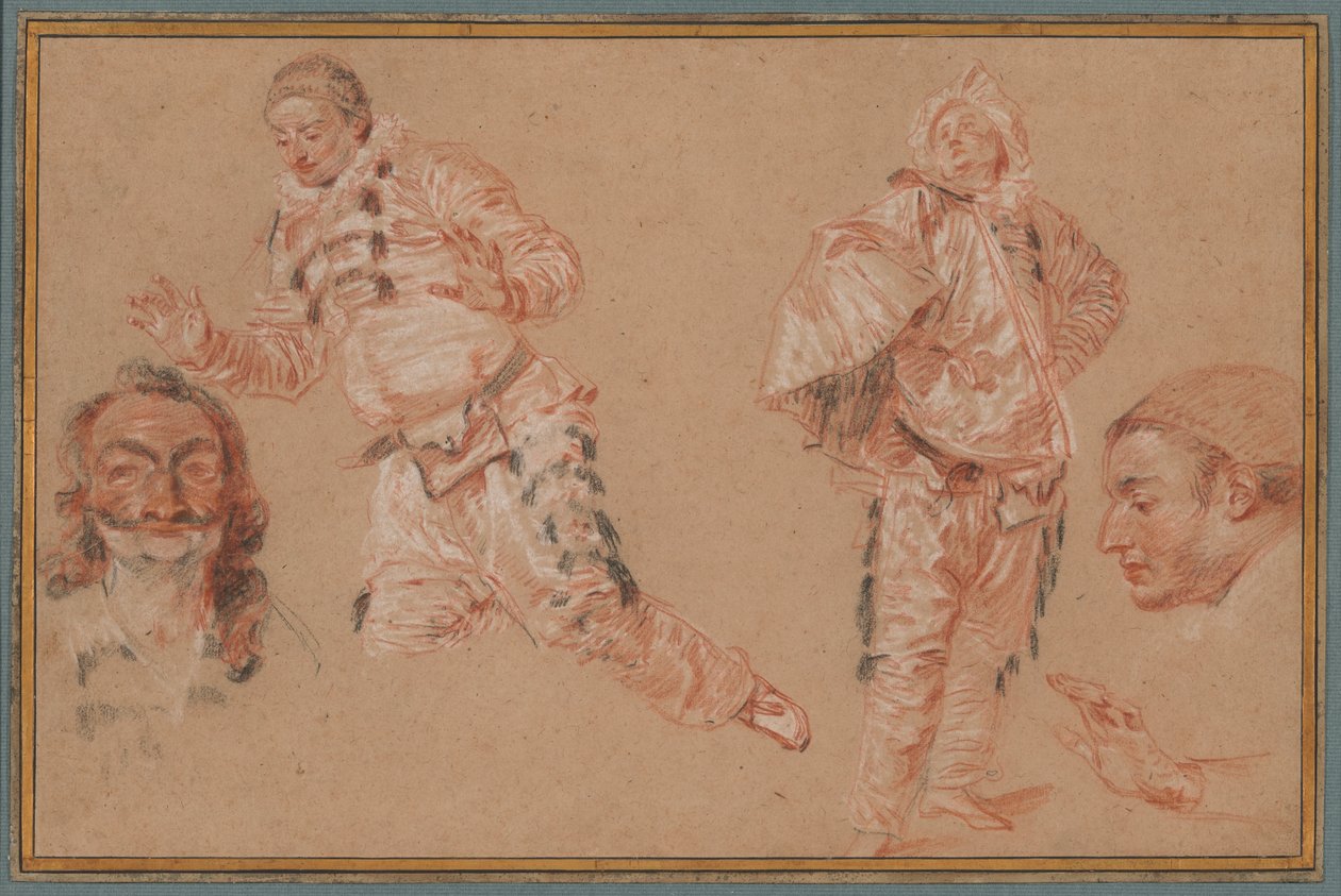 Italienska komiker av Jean Antoine Watteau