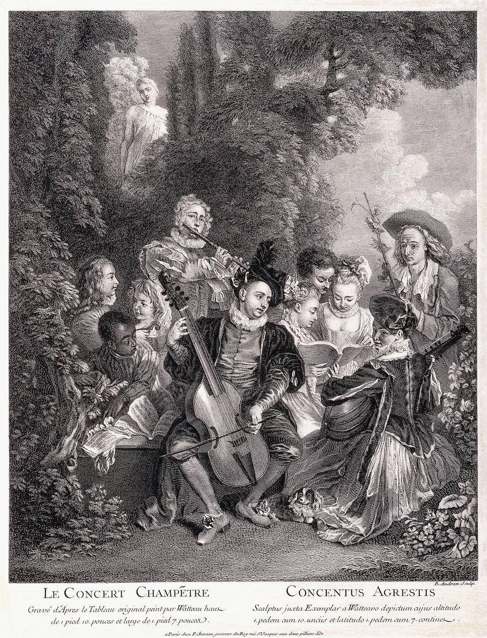 Countrykonserten, 1735 av Jean Antoine Watteau