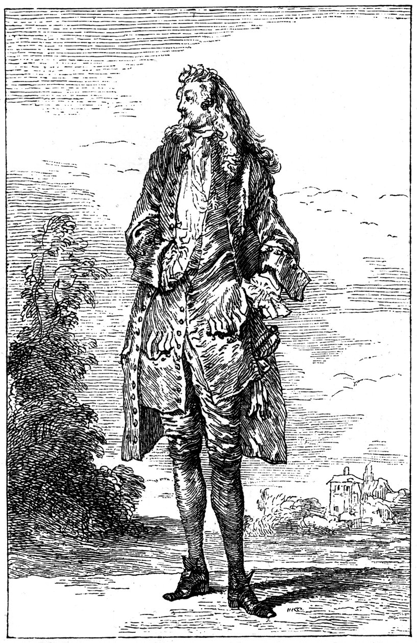 Man i fransk kostym, 1885. av Jean-Antoine Watteau