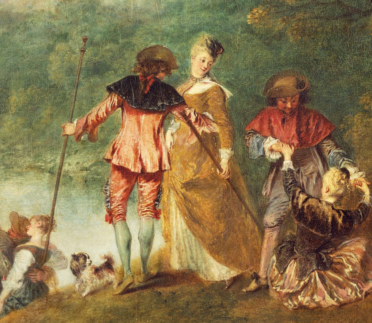 Pilgrimsfärd till Isle of Cythera, känd som Embarkation for Cythera (Cythere) av Jean Antoine Watteau