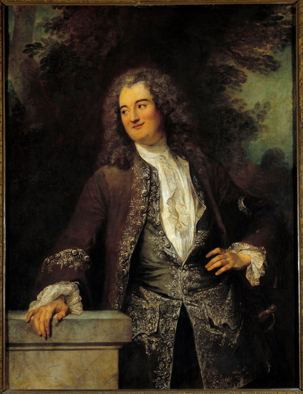 Porträtt av en Gentilman-målning av Jean Antoine Watteau (1684-1721) 1715 Sön. 1,3x0,97 m av Jean Antoine Watteau