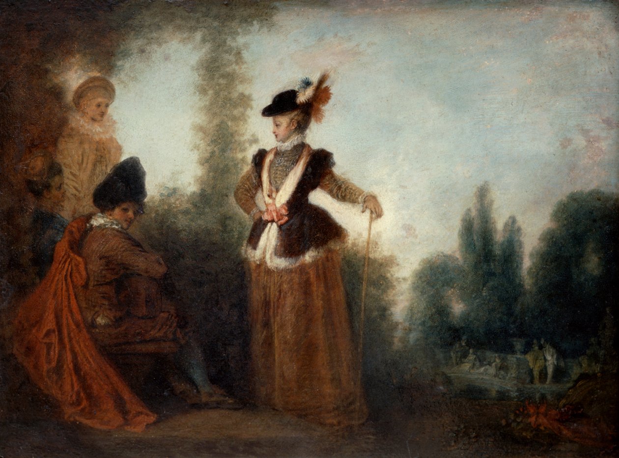 Äventyrskan, c1717 av Jean Antoine Watteau