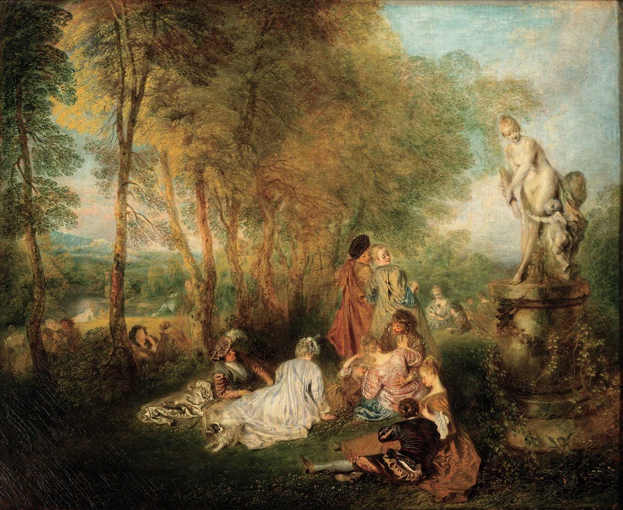 Kärlekens högtid, ca. 1718-1719 av Jean Antoine Watteau