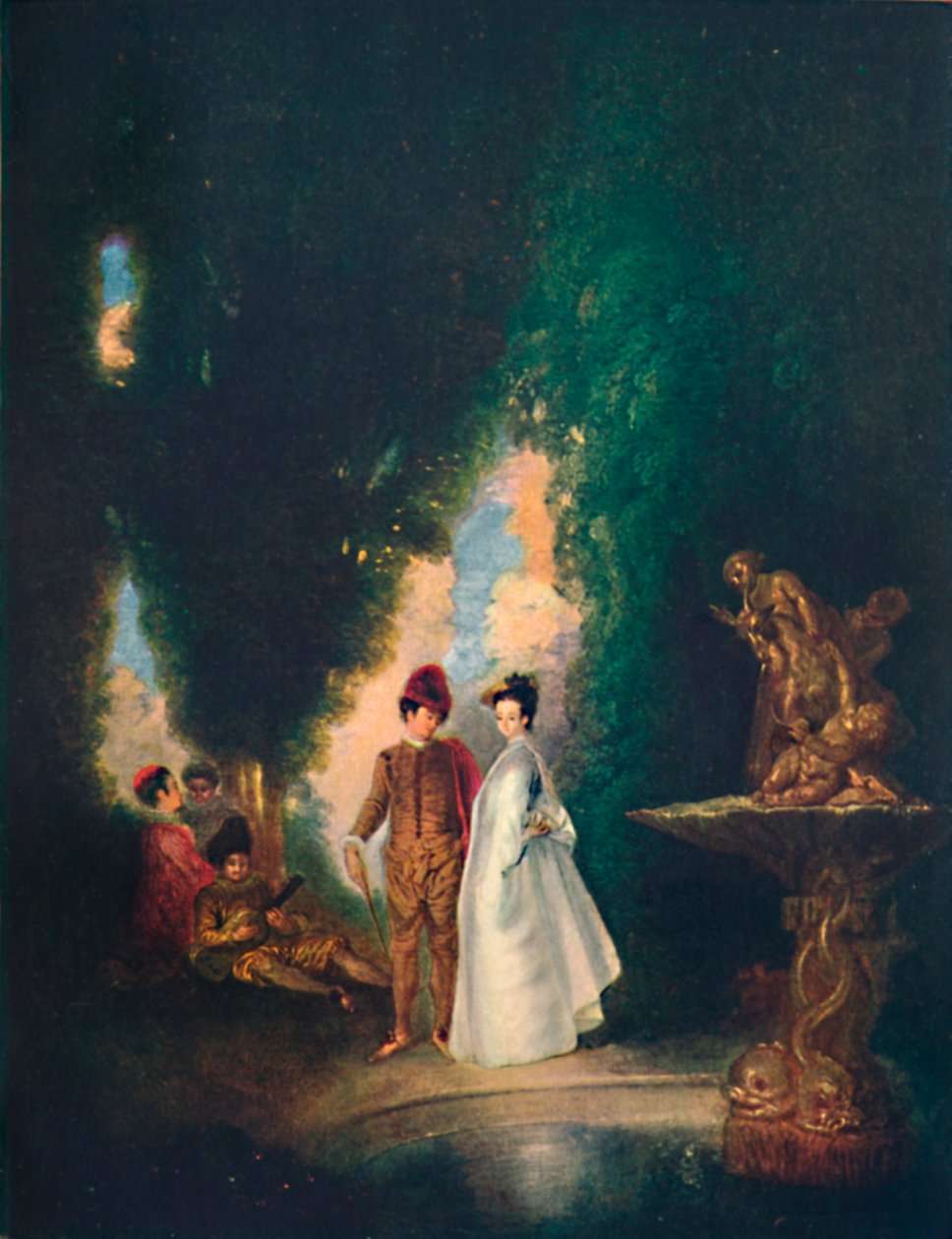 The Fountain, c1700-talet, 1911 av Jean Antoine Watteau