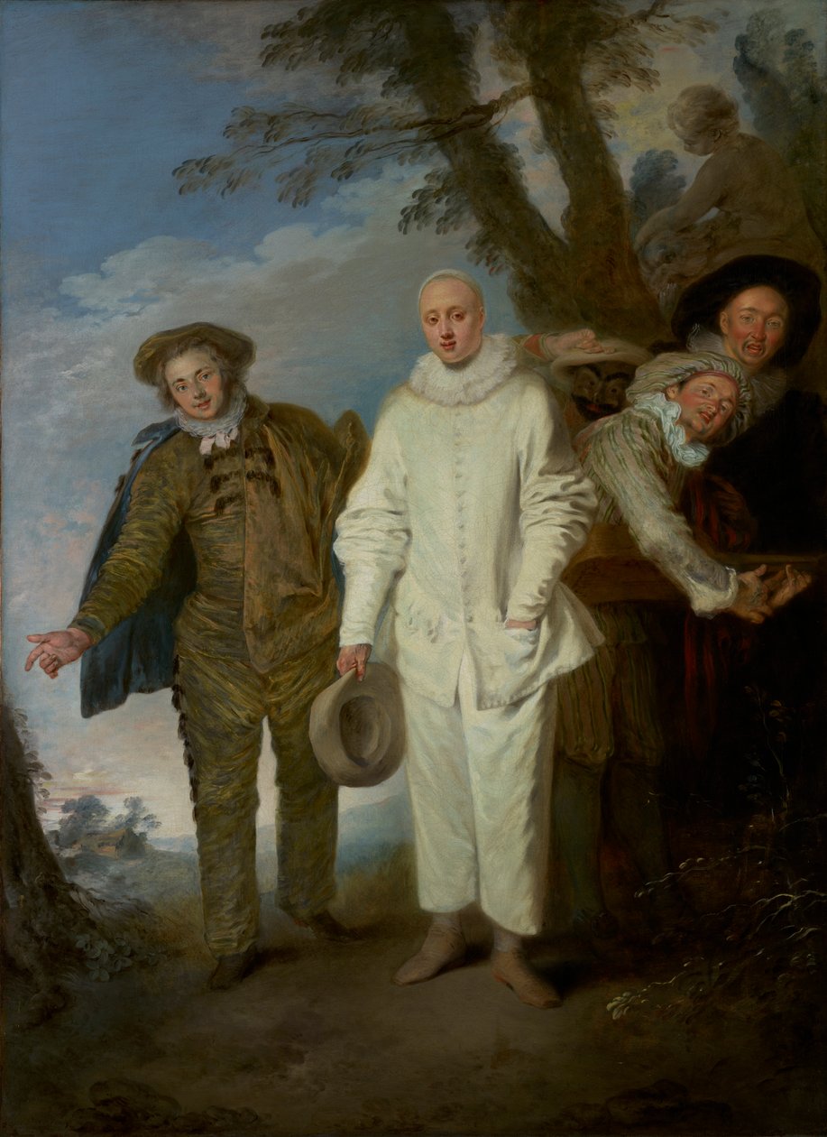 De italienska komikerna, ca 1720 av Jean Antoine Watteau