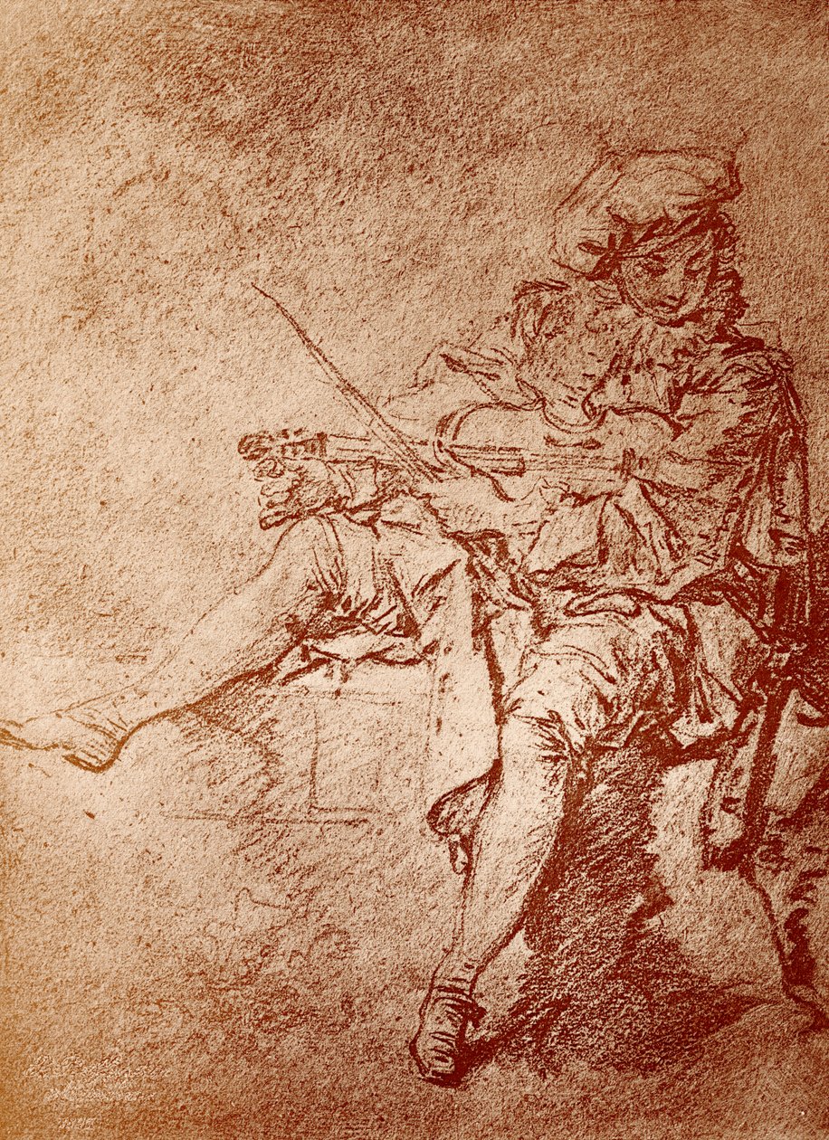 Violinisten av Jean Antoine Watteau