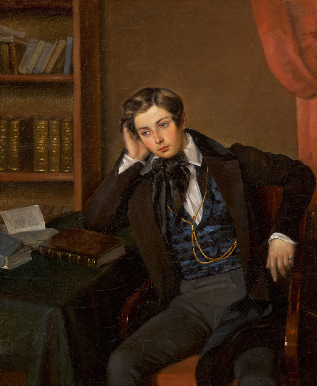 Porträtt av Vladimir Nikolaevich Karamzin 1819-1878, 1935. av Jean Auguste Bard